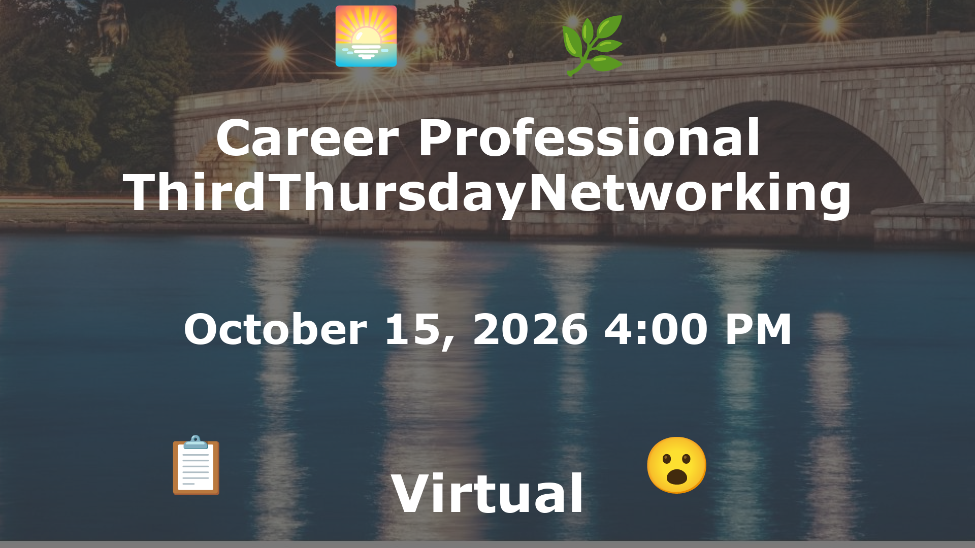 Career Professional ThirdThursdayNetworking  event image
